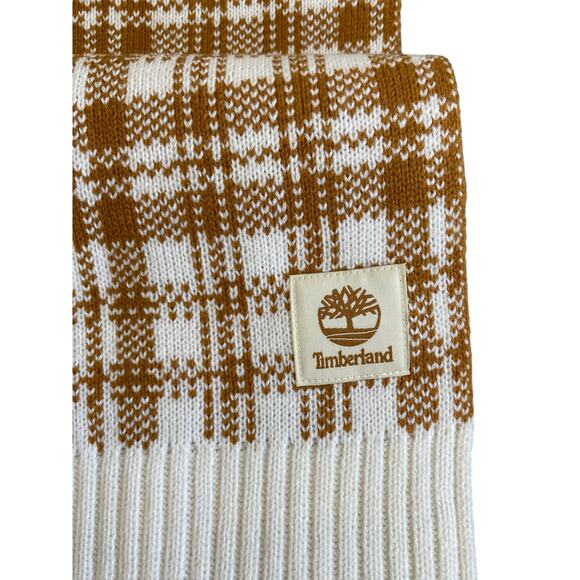 Timberland plaid soft acrylic knit scarf - Picture 3 of 7